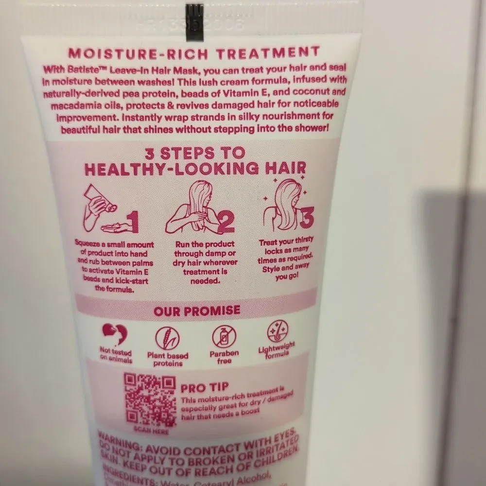 Batiste Leave-In Hair Mask 3 Pack Bundle